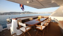 Motor yacht DAYDREAM -  Aft Deck Dining